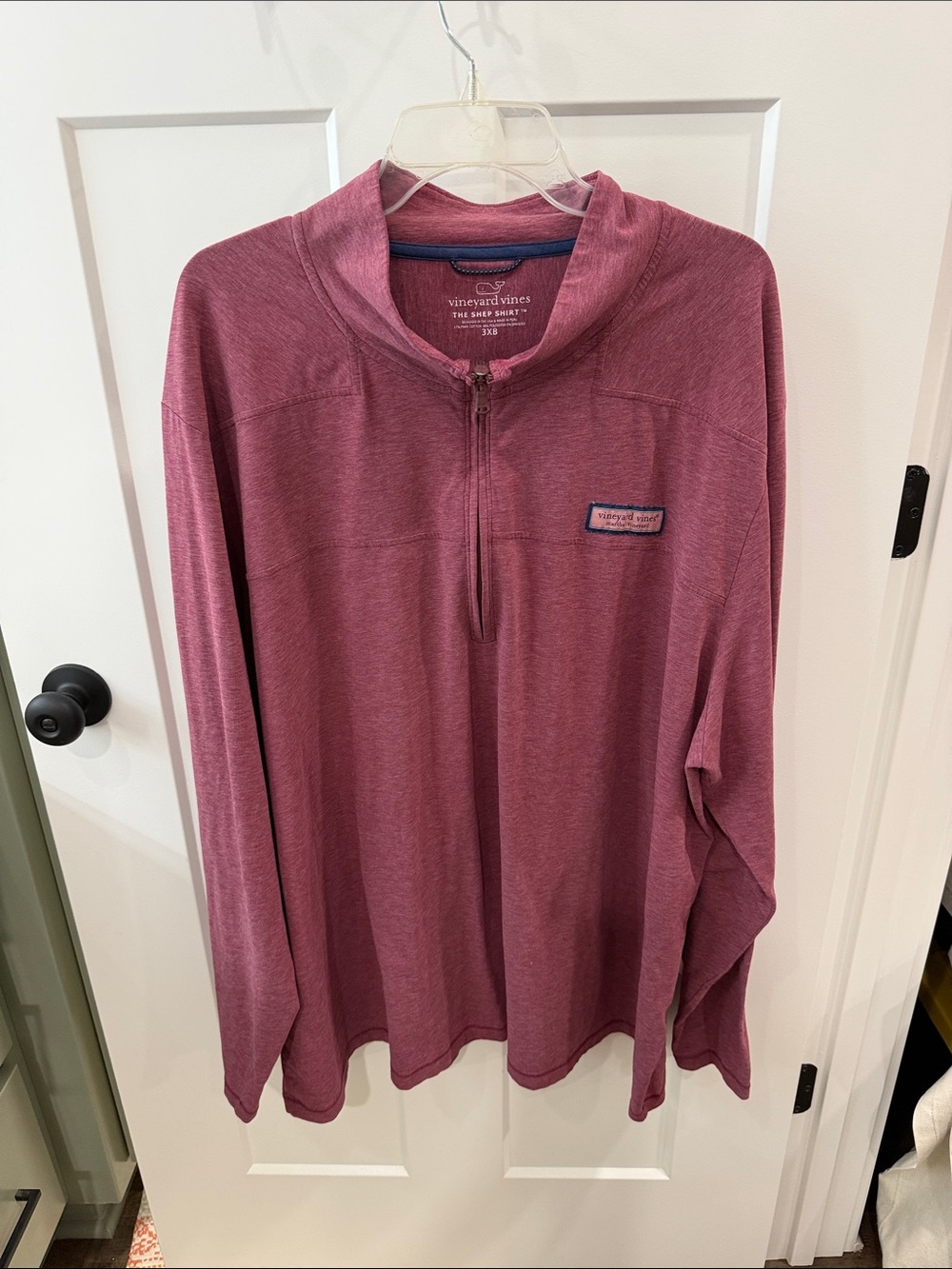 Vineyard Vines Men's Mauve 1/4-Zip Pullover